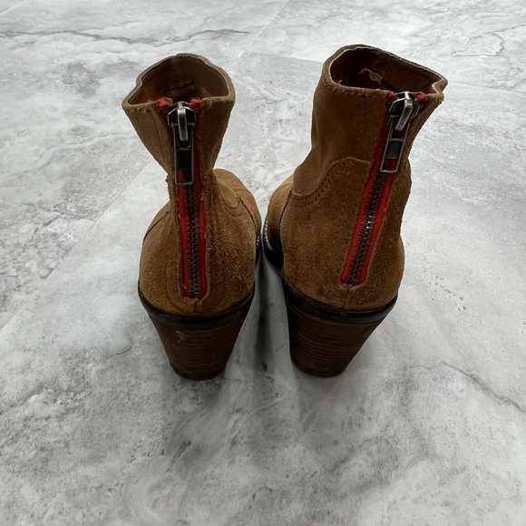 DV by Dolce Vita Womens Heel‎ Pointed Toe Booties Size 6 Camel Brown Suede - Picture 6 of 10